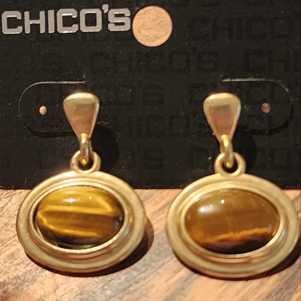 Tigers Eye Earrings